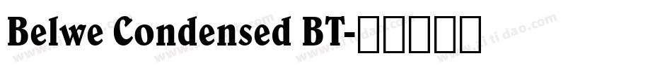 Belwe Condensed BT字体转换